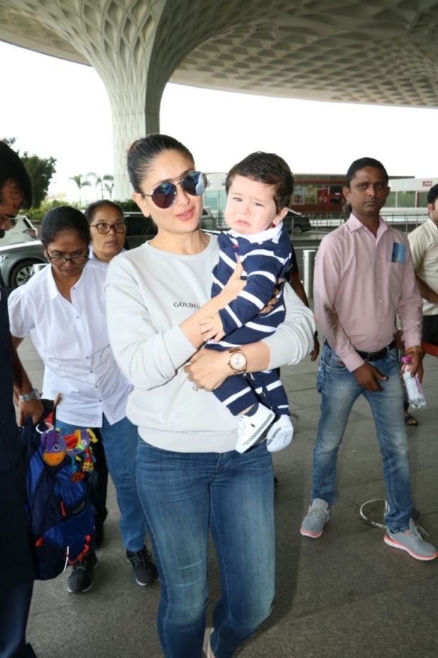 Kareena Kapoor Khan Tries To Pacify Crying Taimur While ...